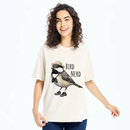 Tokyo-Tiger Bird Nerd Chickadee Explorer Washed T-Shirt
