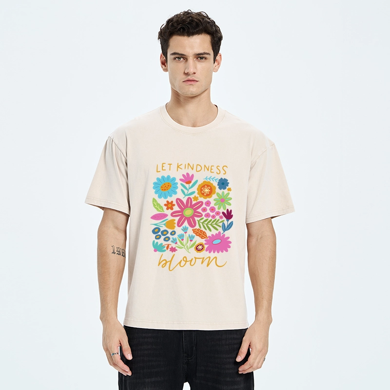 Tokyo-Tiger Let Kindness Bloom Always Washed T-Shirt
