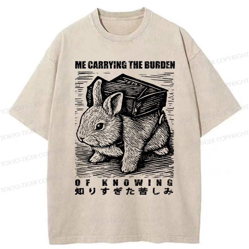 Tokyo-Tiger Rabbit Carries Too Much Washed T-Shirt