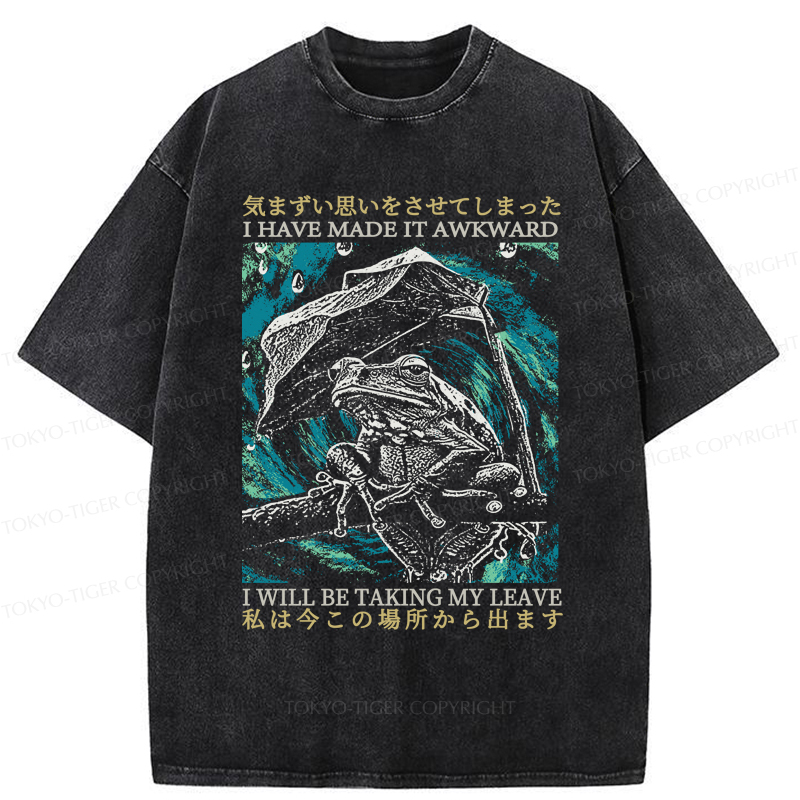 Tokyo-Tiger Embarrassed Frog Washed T-Shirt