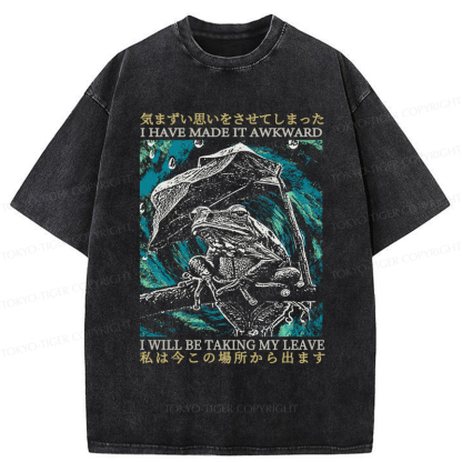 Tokyo-Tiger Embarrassed Frog Washed T-Shirt