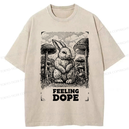 Tokyo-Tiger The Funny Rabbit is Dazed Washed T-Shirt