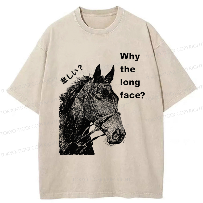 Tokyo-Tiger An Interesting Horse Unhappy Washed T-Shirt