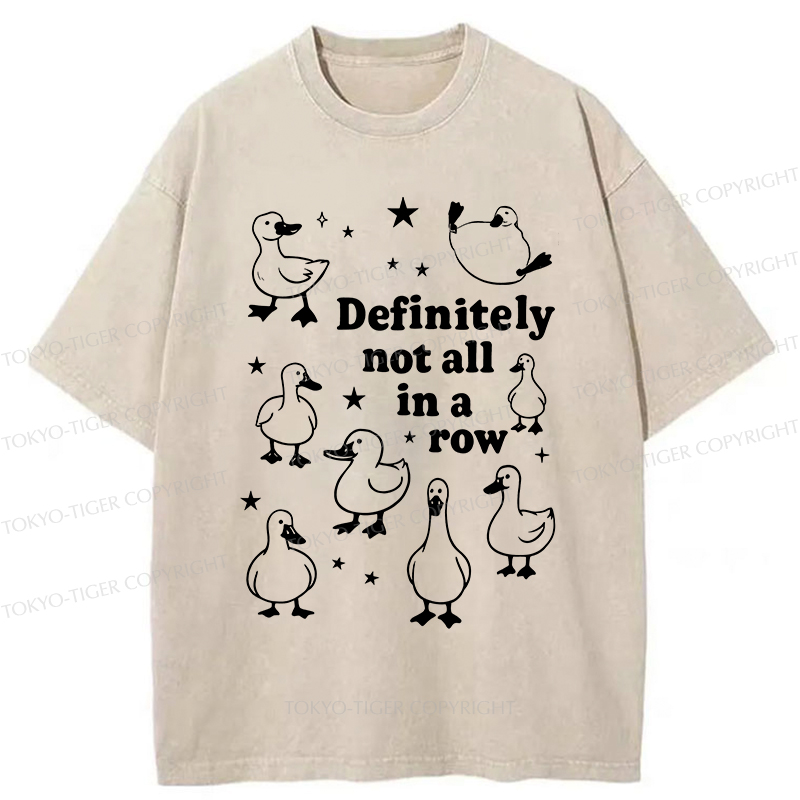 Tokyo-Tiger Various Kinds Of Geese Washed T-Shirt