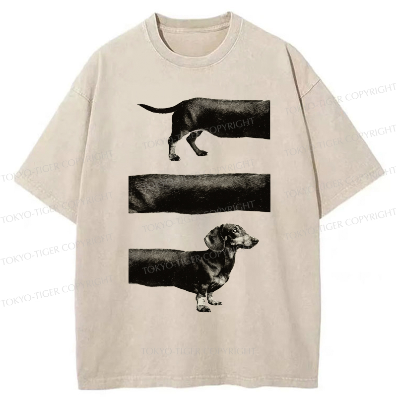 Tokyo-Tiger A Dog With No End In Sight Washed T-Shirt