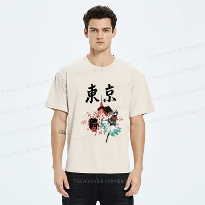 Tokyo-Tiger Tokyo Tourism Washed T-Shirt