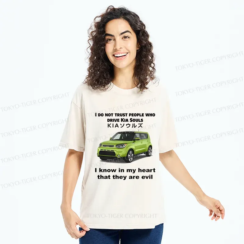 Tokyo-Tiger Interesting Car Meme Washed T-Shirt