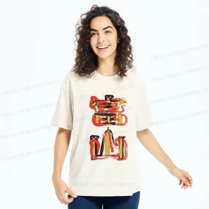Tokyo-Tiger Toyama City Artistic Kanji Washed T-Shirt