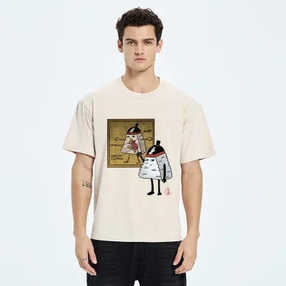 Tokyo-Tiger Onigiri Biology Lesson Washed T-Shirt