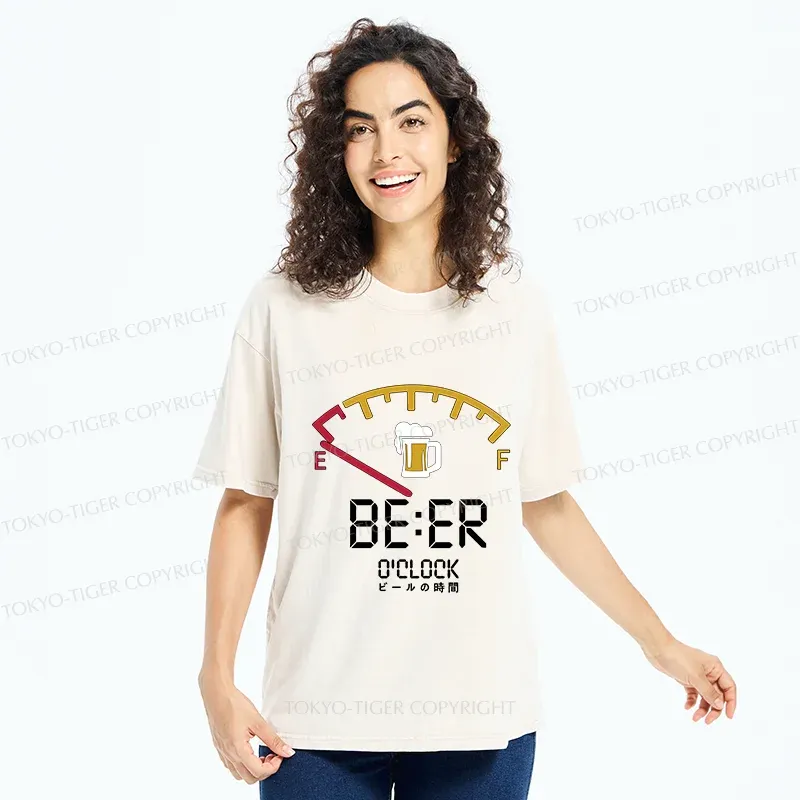Tokyo-Tiger Beer Time Washed T-Shirt