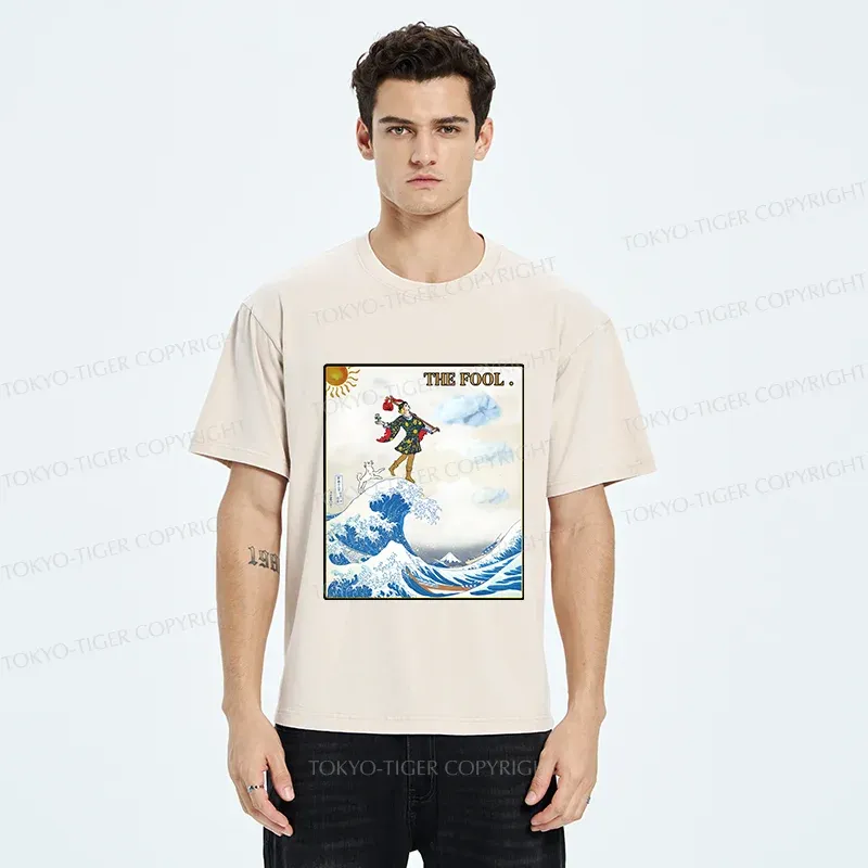 Tokyo-Tiger The Fool And The Wave Washed T-Shirt