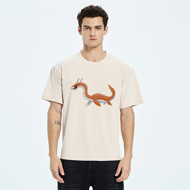 Tokyo-Tiger Sushi Monster Washed T-Shirt