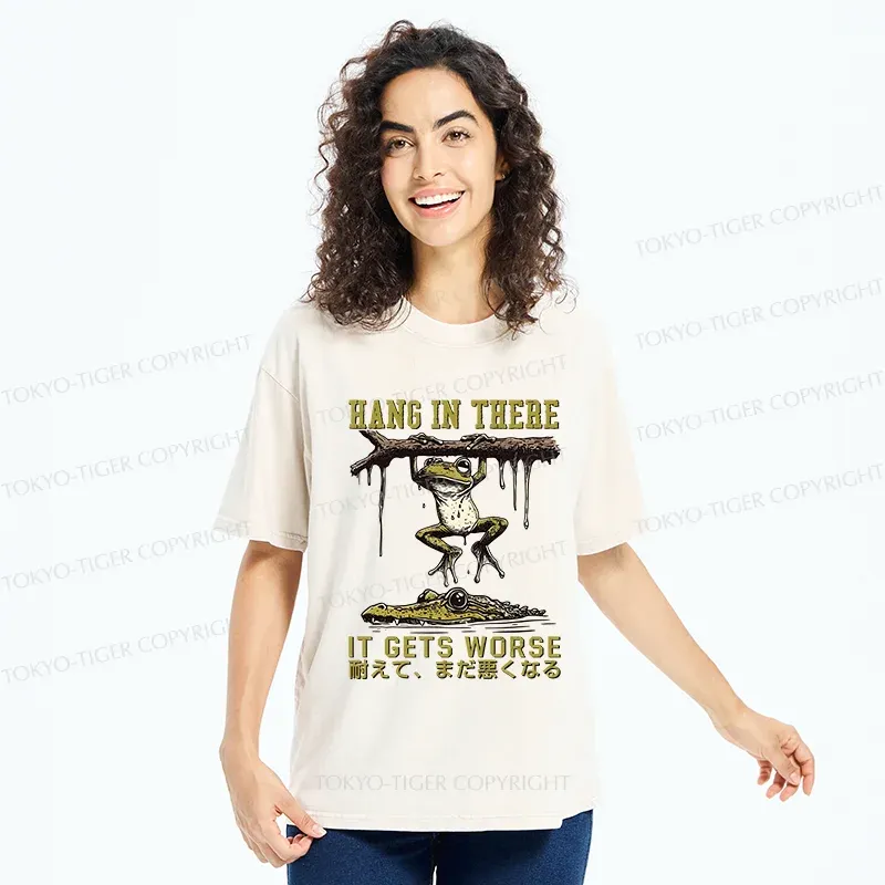 Tokyo-Tiger Desperate Frog Washed T-Shirt