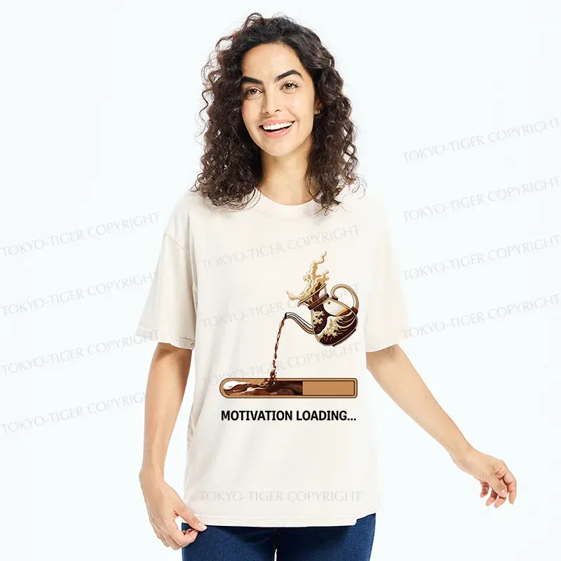 Tokyo-Tiger Coffee Loading Washed T-Shirt