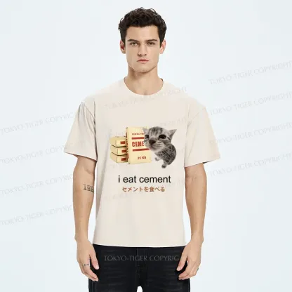 Tokyo-Tiger Funny Cat Meme Washed T-Shirt