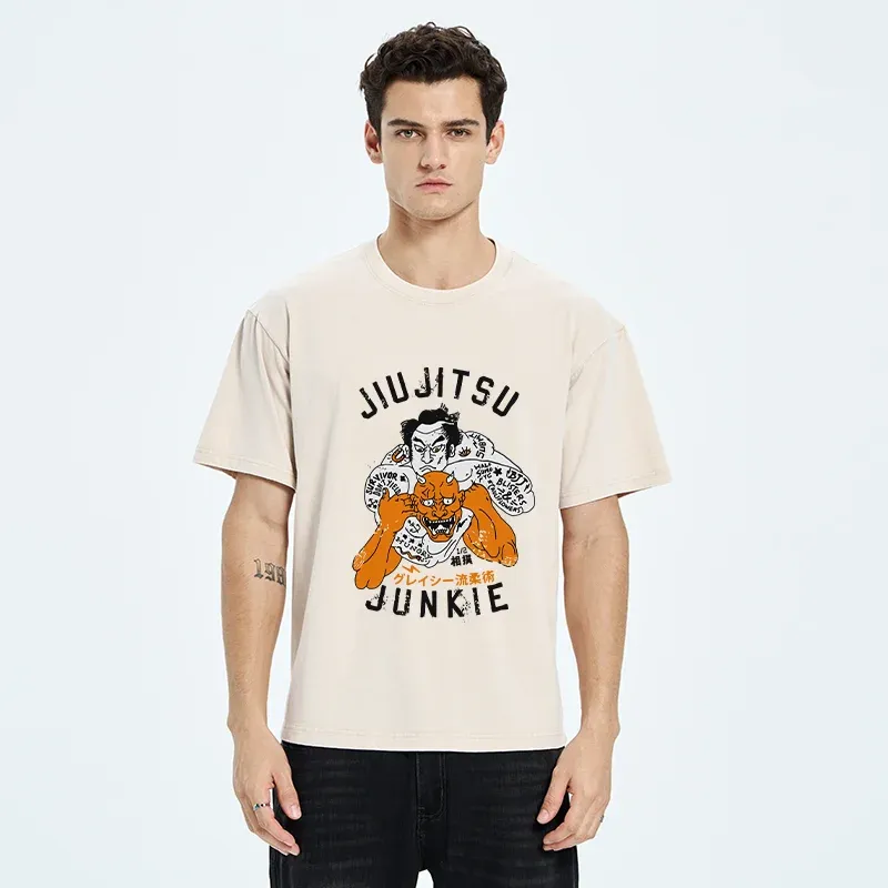 Tokyo-Tiger Japanese Traditional Sumo Washed T-Shirt