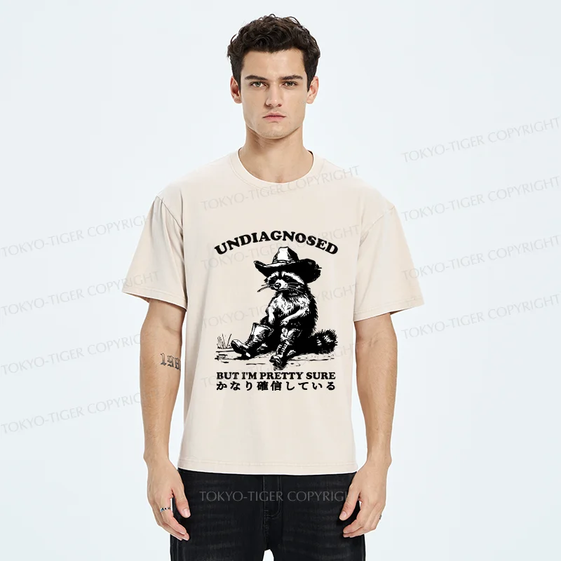 Tokyo-Tiger Confirmed Raccoon Washed T-Shirt
