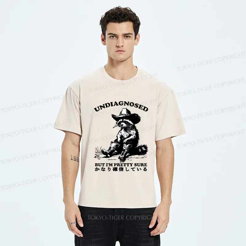 Tokyo-Tiger Confirmed Raccoon Washed T-Shirt