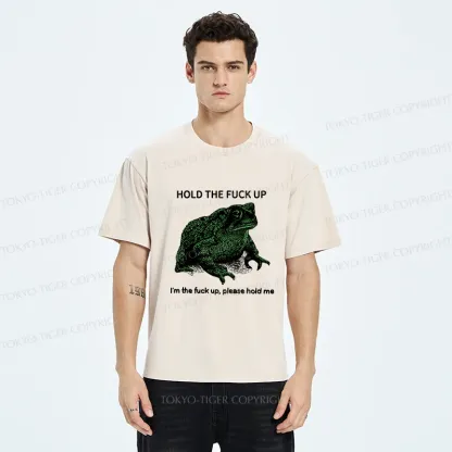 Tokyo-Tiger Funny Frog Meme Washed T-Shirt