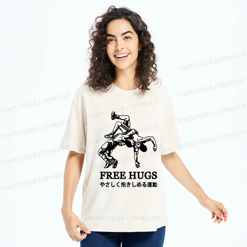 Tokyo-Tiger Interesting Jiu-Jitsu Washed T-Shirt