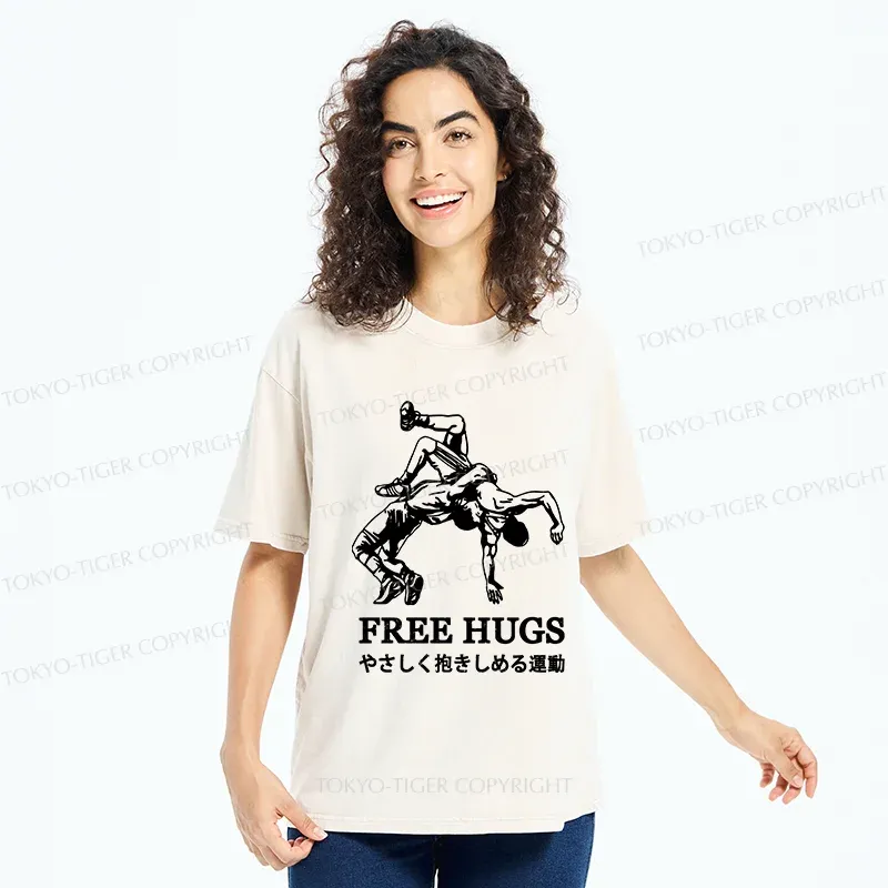 Tokyo-Tiger Interesting Jiu-Jitsu Washed T-Shirt