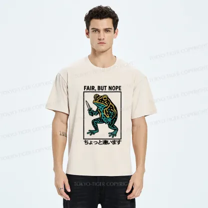 Tokyo-Tiger Rebellious Frog Washed T-Shirt