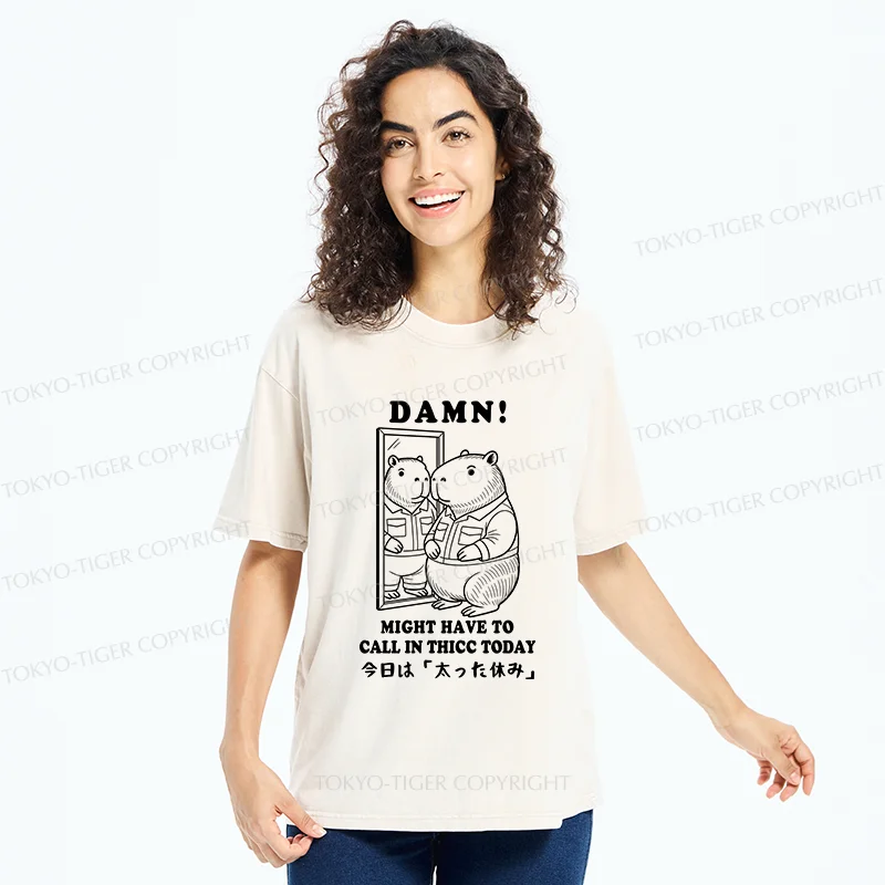 Tokyo-Tiger Fatty's Day Off Washed T-Shirt