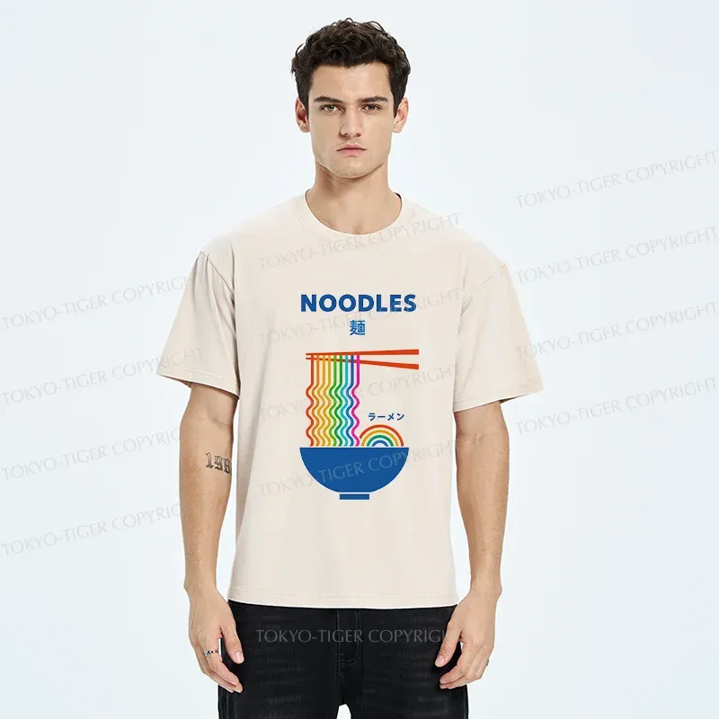 Tokyo-Tiger Rainbow Ramen Washed T-Shirt