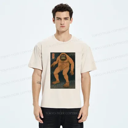Tokyo-Tiger Japanese Long Hair Monster Washed T-Shirt
