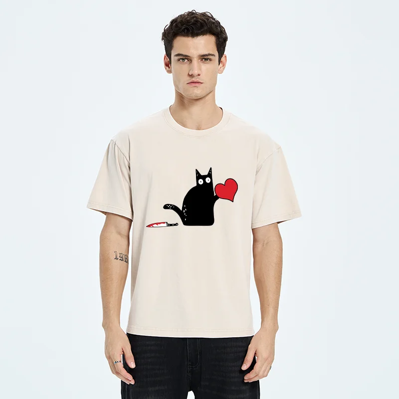Tokyo-Tiger Give You My Heart Washed T-Shirt