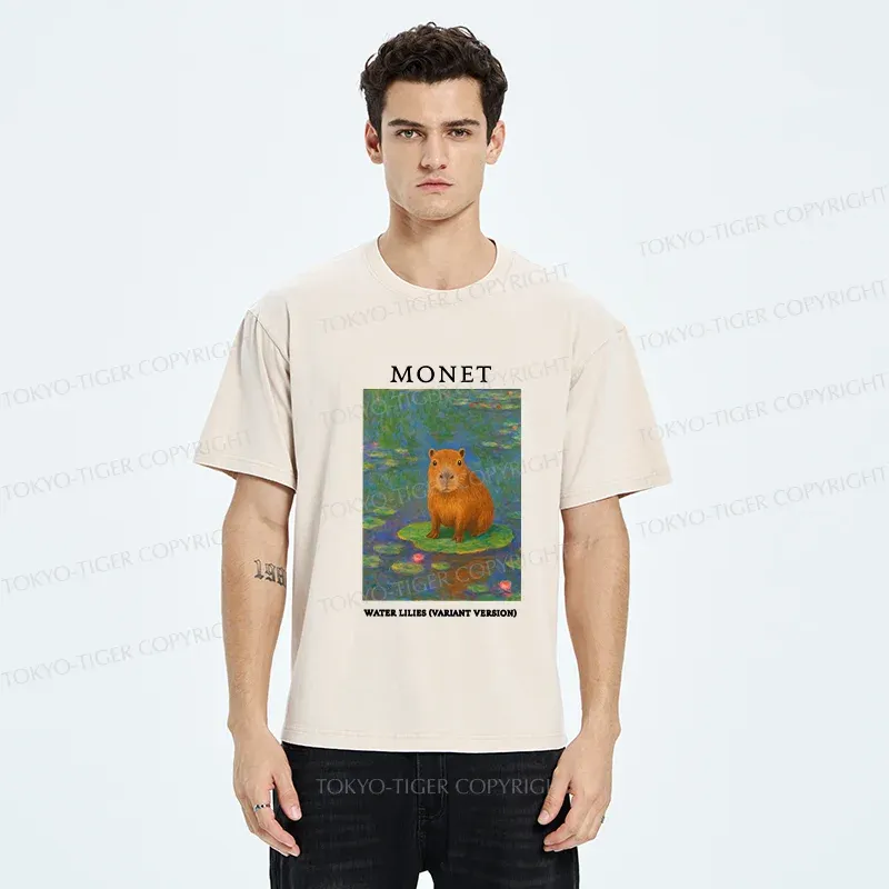 Tokyo-Tiger Monet's Capybara Washed T-Shirt