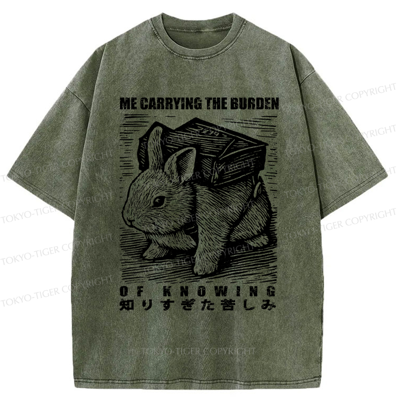 Tokyo-Tiger Rabbit Carries Too Much Washed T-Shirt