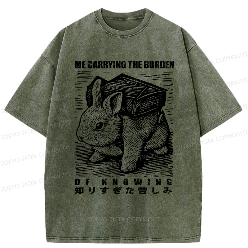 Tokyo-Tiger Rabbit Carries Too Much Washed T-Shirt