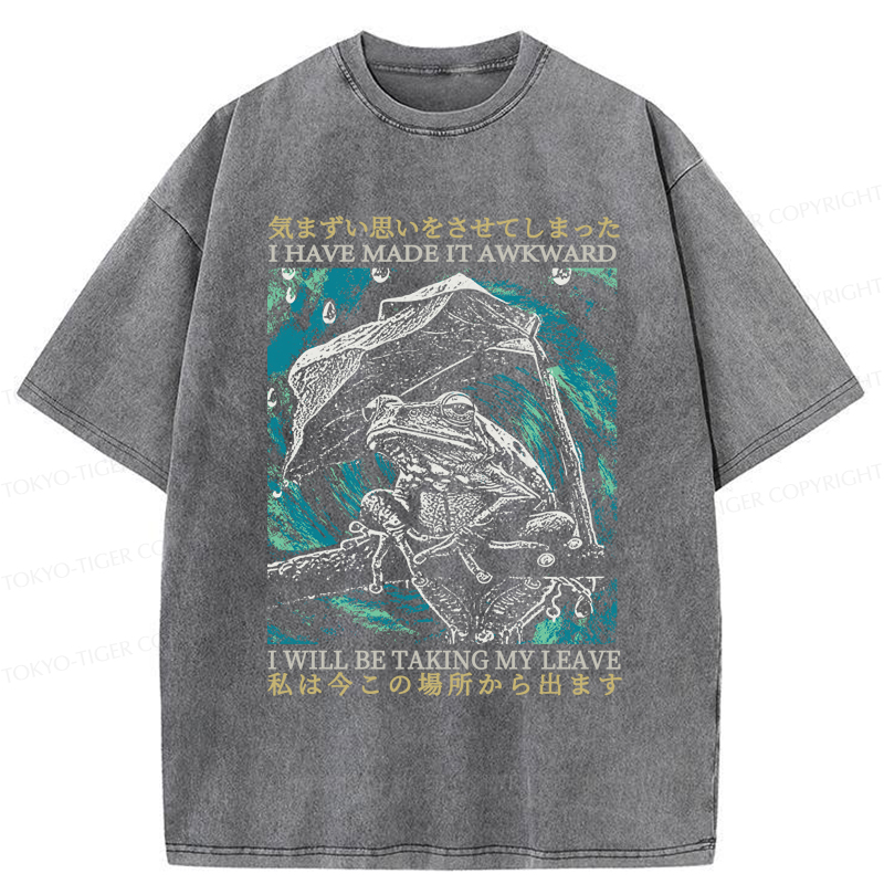 Tokyo-Tiger Embarrassed Frog Washed T-Shirt