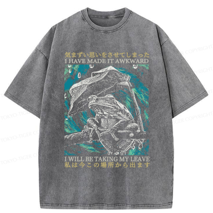 Tokyo-Tiger Embarrassed Frog Washed T-Shirt