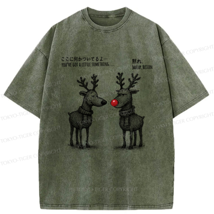 Tokyo-Tiger A Reindeer’s Take on Rudolph’s Glow Washed T-Shirt