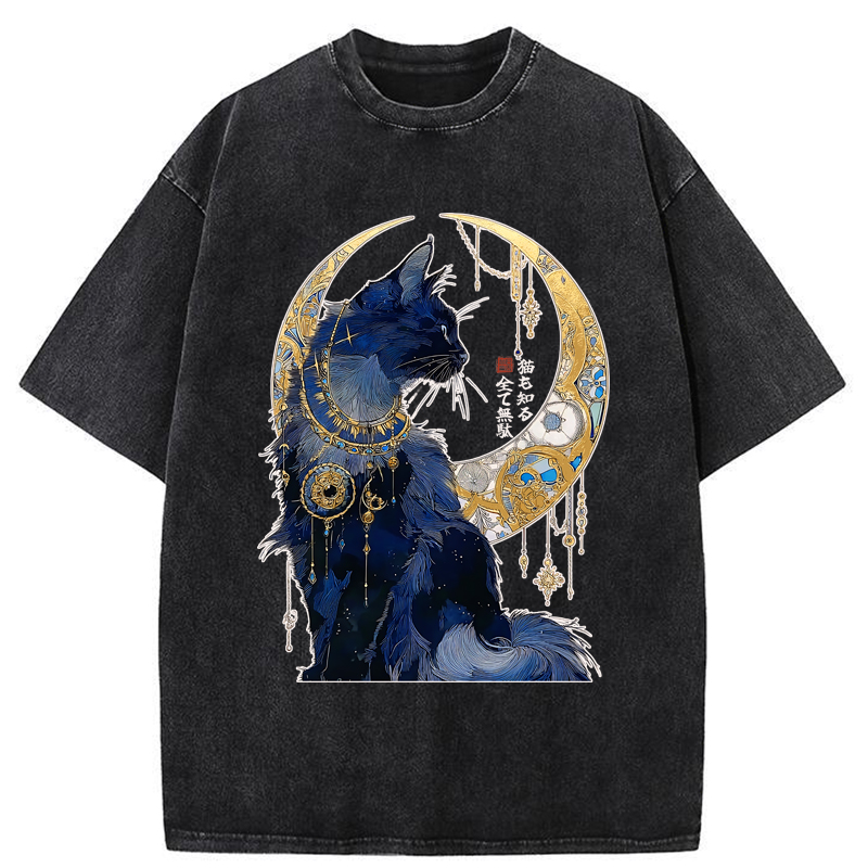 Tokyo-Tiger Nothing Matters, The Cat Knows It Too Washed T-Shirt