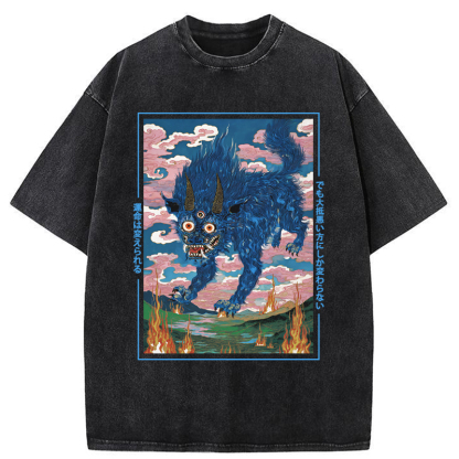 Tokyo-Tiger The Beast Of Twisted Fate Washed T-Shirt