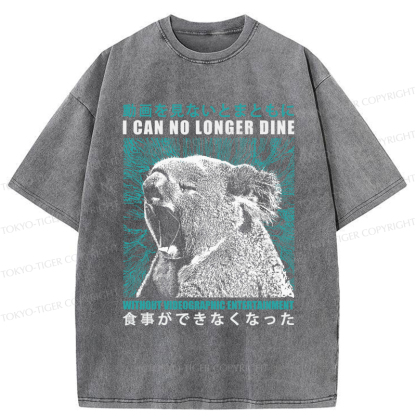 Tokyo-Tiger I Can't Eat Without A Video Washed T-Shirt