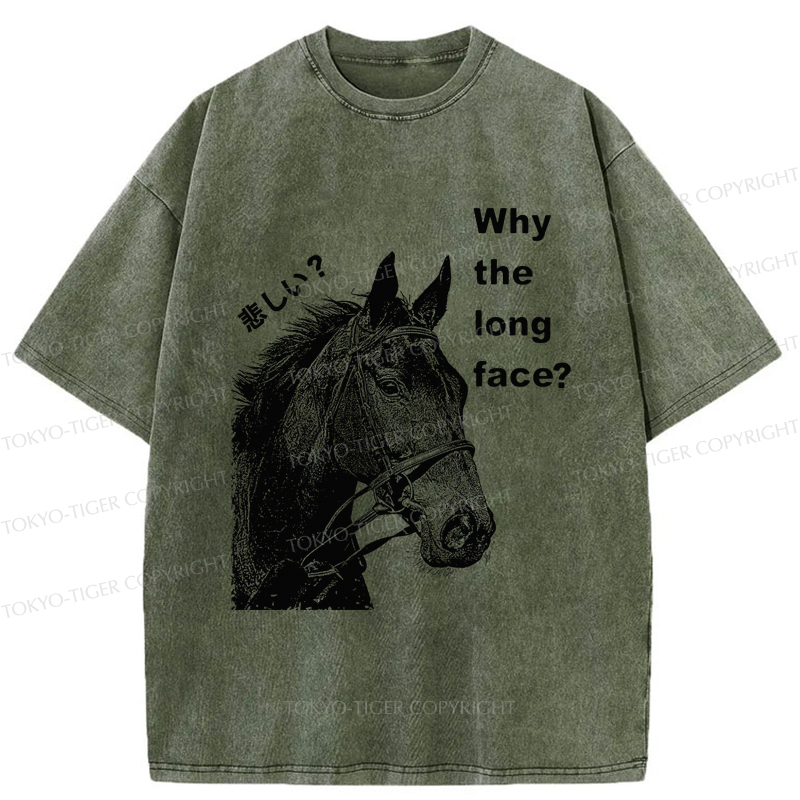 Tokyo-Tiger An Interesting Horse Unhappy Washed T-Shirt