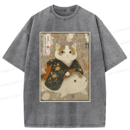 Tokyo-Tiger The Cat and the Art of Getting Lost Washed T-Shirt