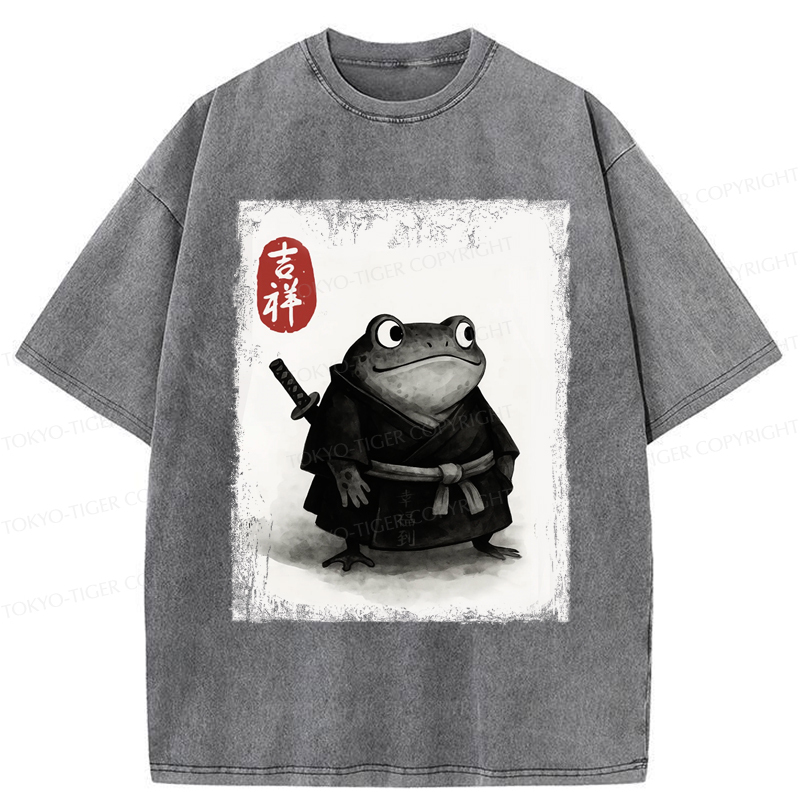 Tokyo-Tiger Blade of the Frog: A Samurai's Tale Washed T-Shirt