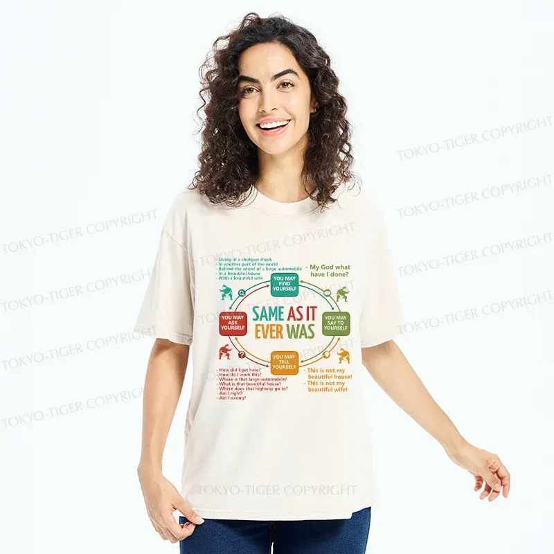 Tokyo-Tiger Life Cycle Washed T-Shirt