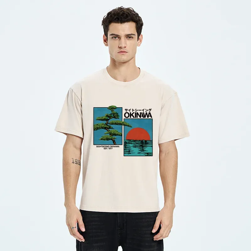 Tokyo-Tiger Japanese Bonsai Washed T-Shirt