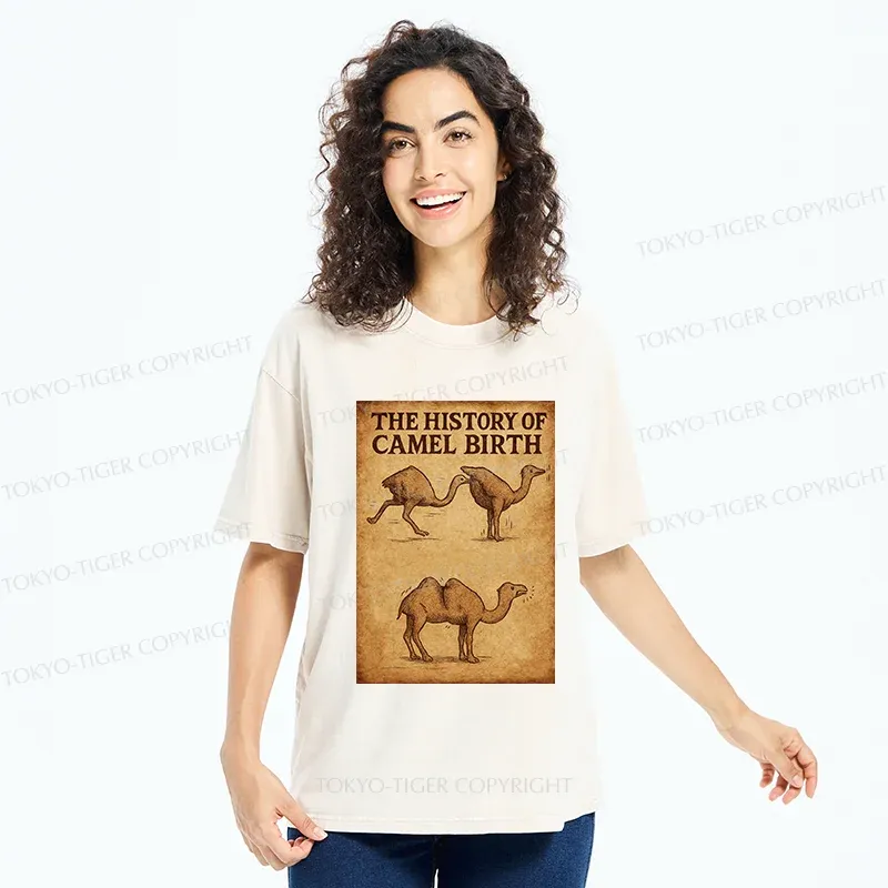 Tokyo-Tiger The History Of The Camel Washed T-Shirt