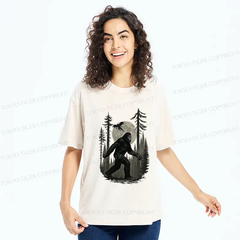 Tokyo-Tiger Adventures Of Bigfoot Washed T-Shirt