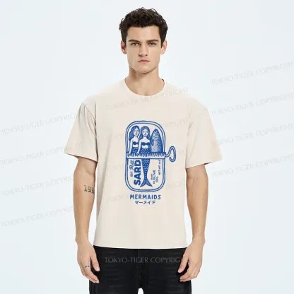 Tokyo-Tiger Mermaid Can Washed T-Shirt