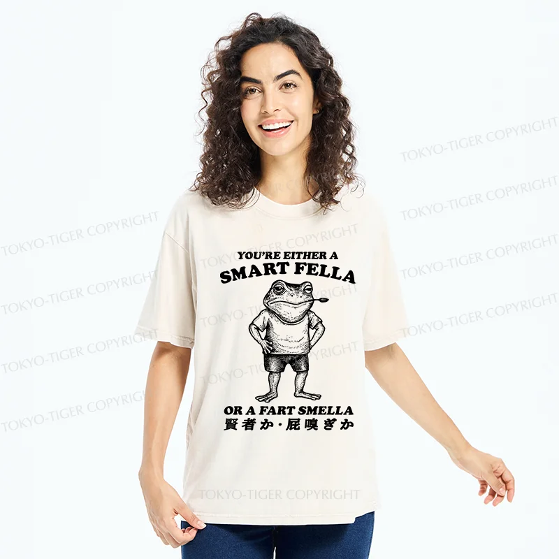 Tokyo-Tiger Farting Frog Washed T-Shirt
