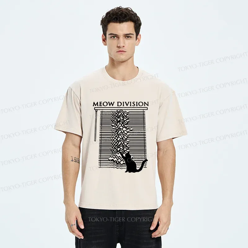 Tokyo-Tiger MEOW Music Washed T-Shirt
