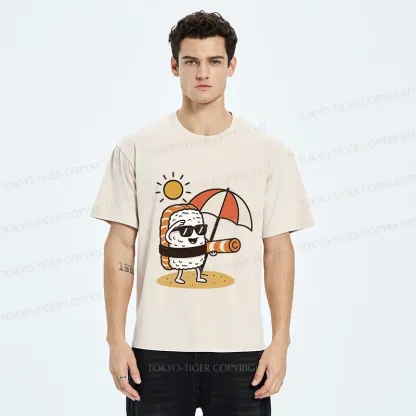 Tokyo-Tiger Summer Sushi Washed T-Shirt